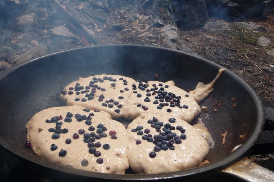 Blueberry pancakes